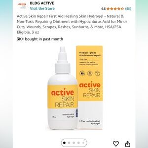 Active Skin Repair First Aid Healing Skin Hydrogel - Natural & Non-Toxic Repairi